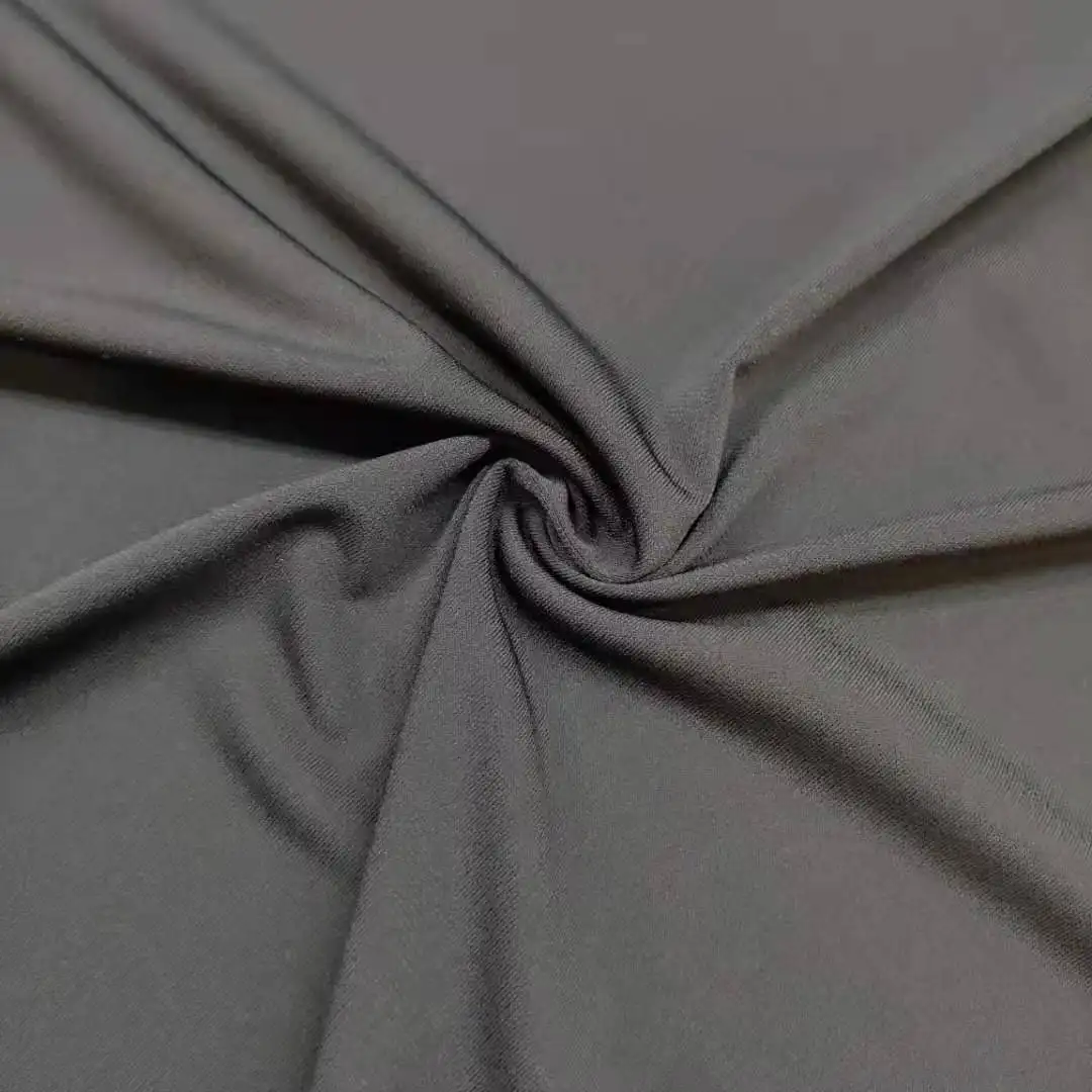 Vente chaude Haute Qualité 93% Poly 7% Spandex ITY Durée Solide Jersey Tissu Pour Vêtement