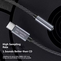 Adaptateur USB C vers 3,5 mm TRRS HiFi DAC Realtek ALC5686 E Mark 32 bits 384 kHz Dongle audio numérique