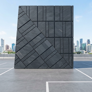 Revêtement mural flexible en pierre de schiste noir naturel, fin et durable, écologique, fabriqué en Inde, pour salle de bain, style moderne Triton Stones. - Product Image 1
