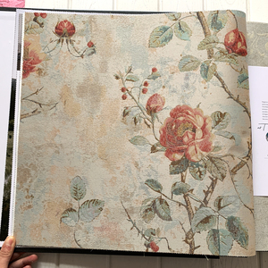 Tissu mural moderne rose damassé <span class=keywords><strong>jacquard</strong></span> imperméable et ignifuge pour chambre à coucher salon tissu <span class=keywords><strong>papier</strong></span> <span class=keywords><strong>peint</strong></span> texturé - Product Image 1