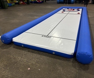 Alfombrilla inflable barata para rizar, pista de hielo de 30 pies de largo, juegos inflables para rizar en la <span class=keywords><strong>calle</strong></span>, pista interactiva para rizar DWF - Product Image 4