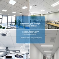 Panneaux de plafond décoratifs intérieurs, dalles acoustiques suspendues en Celotex avec certification CE ISO, plafonds en laine de verre Dia