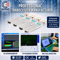Módulo Óptico Kexint 400G OSFP, Transceptor de 425 Gbps 400 GbE, MMF 850nm 1310nm, Módulo de Fibra Óptica MPO-12 APC para Centro de Datos