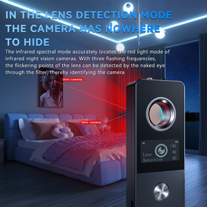 เครื่องตรวจจับสายลับ AI ขนาดเล็กแต่ฉลาด ค้นหากล้องจิ๋วและ GPS พร้อมระบบแจ้งเตือนอัจฉริยะ 3 ระดับ - Product Image 3