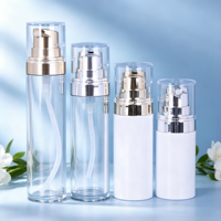 Bouteille de pompe de lotion d'huile essentielle épaisse en plastique blanc clair de haute qualité pour animaux de compagnie 30ml 40ml 50ml 60ml bouteille en PET de brouillard de pulvérisation givré