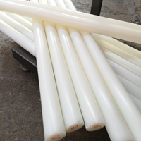 Barre carrée en plastique technique en polyamide de couleur naturelle PA6 GF30 de 200 * 1000 mm