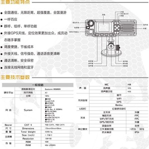 Yixin Ls-D828 Talkie-walkie embarqué 4G réseau complet pour système de gestion de flotte logistique extérieure - Product Image 2