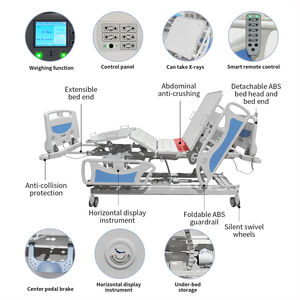 Cama de Hospital Inteligente Automática de Cinco Funciones, Cama de Hospital Resistente con Soporte para Exámenes de Rayos X para el Cuidado de Pacientes Críticos - Product Image 2