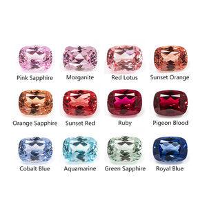 Piedras Preciosas Sueltas de Zafiro Cultivadas en Laboratorio, Corte Cojín Largo, Color Oro, para Joyería - Product Image 3