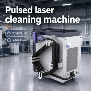 Machine de décapage de peinture au laser efficace, refroidie par air, à impulsions 300W, pour surfaces métalliques, moules et outils - Product Image 6