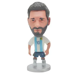 Hot Selling Cartoon Collectable Plastic Football Player Figures 3D Toy Soccer Players Action Figure