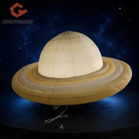 Ballon gonflable éducatif en PVC du système solaire (Terre, Mars, Saturne) – Neuf planètes – Accessoire pédagogique gonflable pour l'apprentissage de la planète Saturne