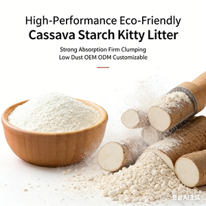 Meistverkauftes Natürliches Pflanzenstreu Super Starke Wasseraufnahme Geruchsfrei Klumpend Stark Verschmutzungsfrei Grünes Katzenstreu - Product Image 2