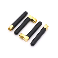 Antena Omnidireccional de Goma de 50 mm y Ángulo Recto 4G con Conector SMA Macho, Antena Estable para Teléfono Móvil y Hogar Inteligente