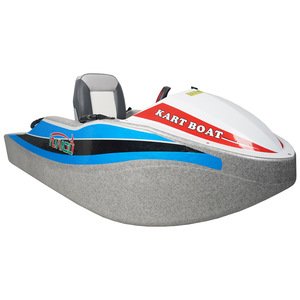 Bote de Carreras Eléctrico Tipo Kart, 260x128cm, Bote de Entretenimiento Acuático de Plástico para una Persona, para Lagos y Ríos - Product Image 1