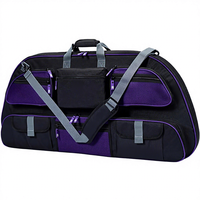 Étui de transport classique personnalisé pour arbalète, en nylon durable avec fermeture éclair, plusieurs compartiments de rangement, rembourrage en mousse, design léger