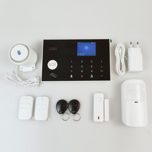 Sistem <span class=keywords><strong>Alarm</strong></span> Rumah Tuya WiFi <span class=keywords><strong>GSM</strong></span> 2G/4G CID dengan Layar 2.4 Inci, Paket Sistem <span class=keywords><strong>Alarm</strong></span> Anti Maling dengan Contact ID - Product Image 2