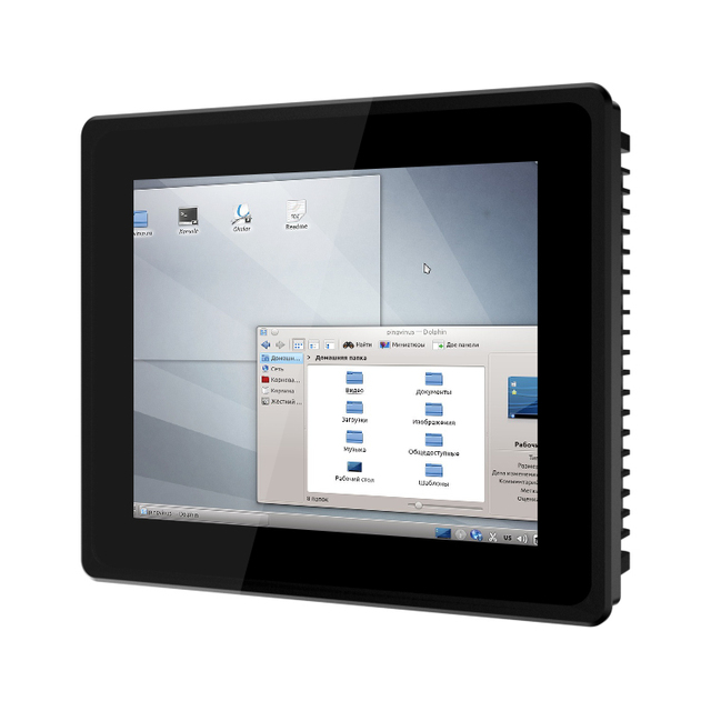 10 Inch Aluminum Frame HMI Display PLC Embedded Touchscreen Android Panel PC