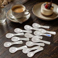 Großhandel 7cm 8cm 9cm 10cm Natürliche Perlmutt Luxus Elegante Kaviar-Löffel mit Anpassbarem Logo für Hochzeitsgeschenke
