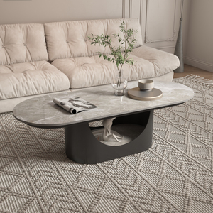 Mesa de Centro Extensible de Estilo Moderno con Panel de Abedul y Superficie de Piedra, para Sala de Estar, Diseño Creativo y <span class=keywords><strong>Popular</strong></span> en Internet - Product Image 2