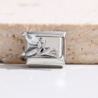 Hoekige Ster Diamant Steen Trendy Fruit Italiaanse Charms RVS 18K Goud Gegalvaniseerd Dieren Engel Charm Armband voor Jubileum
