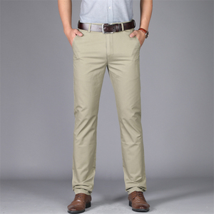 Nuovi pantaloni estivi Casual da <span class=keywords><strong>uomo</strong></span> stile coreano pantaloni lunghi da <span class=keywords><strong>uomo</strong></span> in cotone Business a gamba dritta - Product Image 6