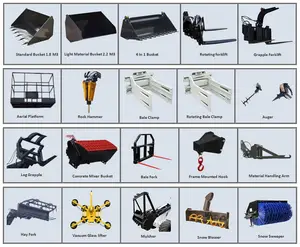 Cheap Price Mini Skid Steer/excavator/tractor/wheel Loader Multifunctional Attachments For Sale