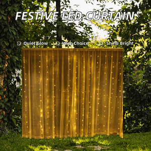 Guirlandes lumineuses LED <span class=keywords><strong>Greenlantern</strong></span> pour fenêtres, 2 m, IP44, 8 modèles, jardin, USB, lumières de fête, fil lumineux, décoration de Noël - Product Image 2