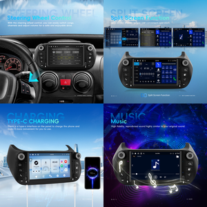 Podofo pour FIAT Fiorino 2008-2016 Autoradio Android 4+64G 1080P Écran Incell Carplay/Android Auto <span class=keywords><strong>sans</strong></span> fil GPS WiFi OEM ODM - Product Image 3