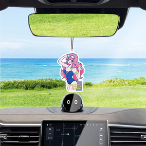 Deodorante per Auto Premium a Forma di Cartone Animato, Solido, per Rimozione Odori e Decorazione - Design a Tema Spiaggia per Auto - Product Image 5