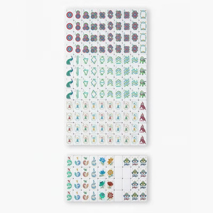 Juego de Mahjong Americano Personalizado <span class=keywords><strong>Emma</strong></span> Orange, Fichas Acrílicas con Diseño Floral, Juego Completo para Regalos al por Mayor y Noches de Juego - Product Image 5