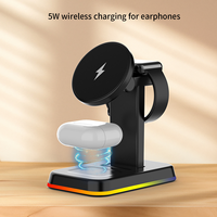Station de Recharge Sans Fil Multifonctionnelle à Prix de Gros avec Support Téléphone Rétractable