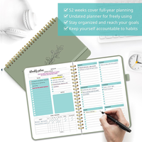 Carnet A5 à spirale en papier épais 100 g/m², le plus vendu en gros, avec reliure métallique double spirale, logo personnalisé, couverture rigide, journal scolaire