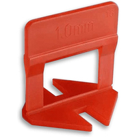 Entretoises de niveleur de carreaux réutilisables de 1.0mm 1.5mm 2.0mm mm Clips de système de Lippage d'installation de porcelaine de qualité industrielle OEM personnalisable