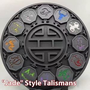 Jackie <span class=keywords><strong>Chan</strong></span> zodiaque amulette pierre Animation Collection porte-clés en plastique périphérique modèle ornements pendentif cadeau - Product Image 2