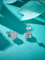 Boucles d'oreilles Halo Moissanite en or jaune et blanc massif 14 carats pour hommes et femmes