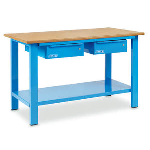 Banco DE TRABAJO OMCN 1002/PL 1500x700X880mm con tapa de madera y 2 cajones - Product Image 1