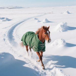 OEM批发200-200 Gsm舒适温暖的冬季马毯道岔毯地毯稳定 - Product Image 1