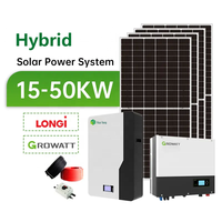 Panneaux Solaires Jinko JA 10KW 30KW 50KW, Système Solaire Autonome/Kit de Panneaux Solaires Résidentiels 3000W 5000W 10KW, Batterie Solaire