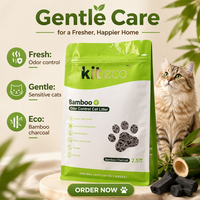 Litière pour chat biodégradable en bambou, naturelle, avancée, à faible teneur en poussière et agglomération rapide, élimination des odeurs, écologique et jetable aux toilettes, vente en gros
