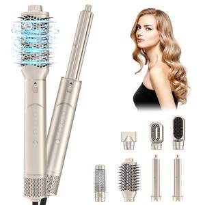 Cepillo Estilizador de Cabello Iónico 7 en 1 <span class=keywords><strong>SMET</strong></span> con Motor sin Escobillas (110,000 RPM), Secador de Pelo de 3 Velocidades y 900W, Alisador, Rizador, Todo en Uno para Uso Doméstico - Product Image 5