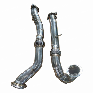 Tuyau de descente d'échappement pour <span class=keywords><strong>BMW</strong></span> E82 e88 E90 E91 E92 E93 135i 335i <span class=keywords><strong>335ix</strong></span> N54 299PS 306PS 2005-2010 tuyaux de descente avec mini chat - Product Image 4