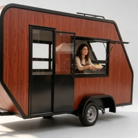 Camión de Comida Eléctrico en Venta con Cocina Completa, Remolque de Comida Móvil para Mercado de Comida al Aire Libre