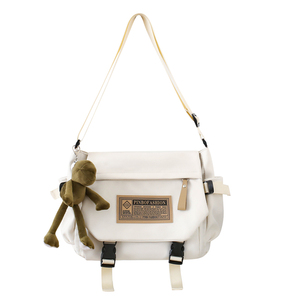 Bolso de Hombro Versátil de Gran Capacidad, Resistente al Agua, con Cierre y Bordado, Estilo Casual Coreano-Americano, OEM - Product Image 1