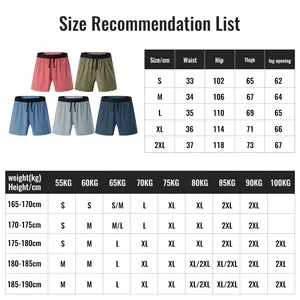 Fashion New Lightweight Lounge Shorts Pants Flex 100 D Weave Shorts 2 In 1 Fitness Wears With Custom Logo