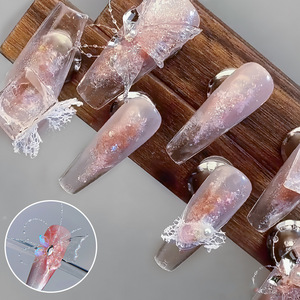 Nouvelle ligne de pêche transparente de 100 m, décoration d'ongles en cristal papillon, boîte à ongles, outils d'art des ongles en soie, autocollants et décalcomanies - Product Image 4