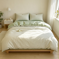 Parure de lit en polyester à imprimé géométrique, housse de couette en microfibre, motif abstrait minimaliste, pour la maison, l'hôtel, vente en gros