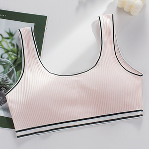 <strong>Latest</strong> Style Thread Little <strong>Girls</strong> <strong>Bra</strong> Underwear Breathable Running Cotton Vest Wire Free Padded Nice <strong>Bras</strong> for Teen <strong>Girls</strong> - Product Image 2