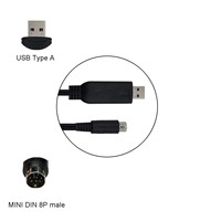 Cable de Programación USB RS422 para PLC Mitsubishi Serie FX3U/FX, 4.9 Pies, Certificado CE, Carga Rápida, para Impresora y Escáner de Código de Barras