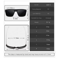 Classique rétro polarisé Vision nocturne lunettes de soleil carré Anti Uv peinture cyclisme sport conduite lunettes de soleil hommes